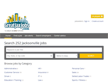 Tablet Screenshot of greatjaxjobs.com